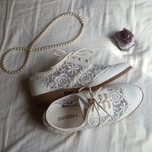 White Lace Brogues